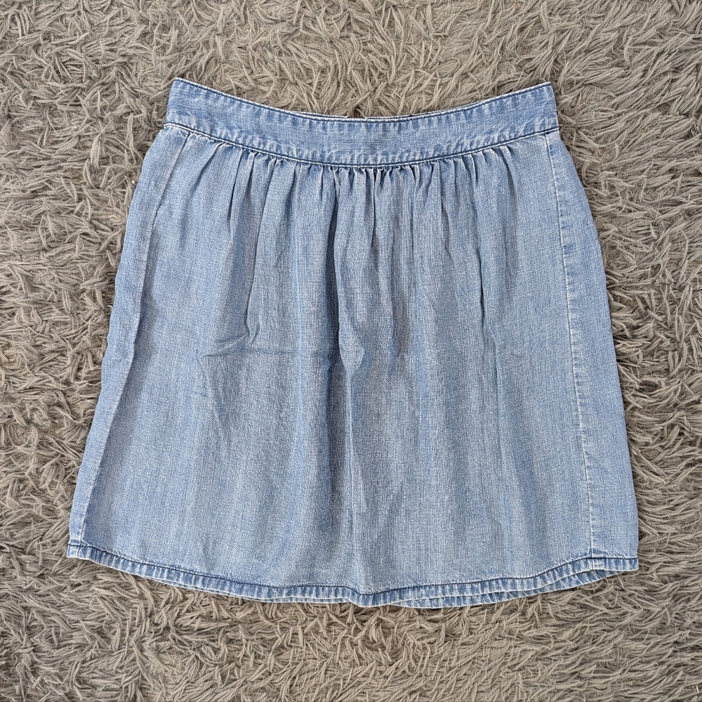 Madewell Light Blue Denim Mini Skirt